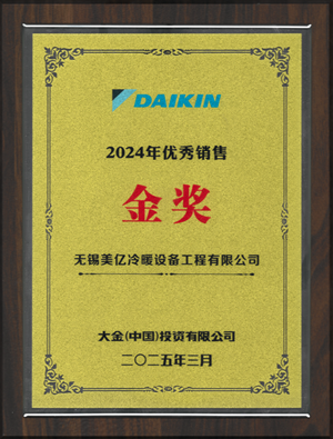 大金空调2024年优秀销售金奖