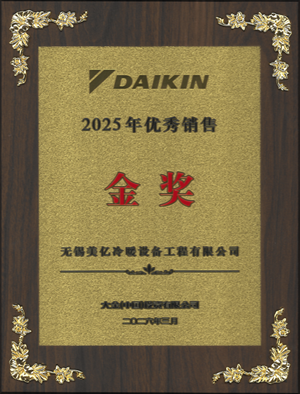 大金空调2025年优秀销售金奖