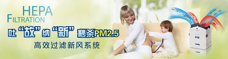 百朗高效过滤新风GSHH3K1C系列HEPA